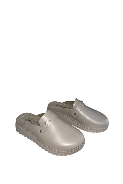 Perla Ayder bej önü kapalı ortopedik ev iş yeri dışarı günlük sabo terlik