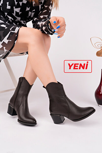 Deripabuc Γνήσιο δέρμα καφέ Γυναικείες Δερμάτινες Μπότες DP02-1195