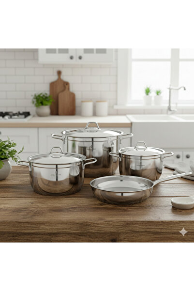 Sofram High-quality Turkish Sovram stainless steel cookware set, 7 pieces