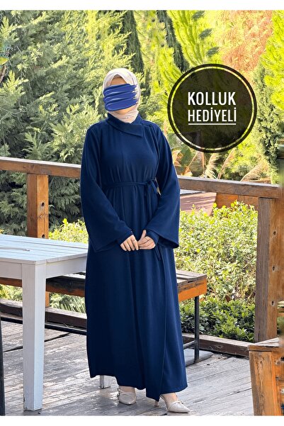 Nissra فستان أنكانيور محبوك بأكمام طويلة وياقة دائرية Anka255103