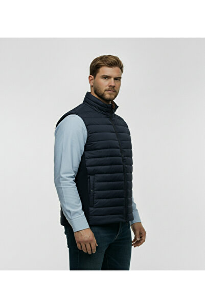 montecarlo Γιλέκο μεγάλου μεγέθους με πλεκτή καπιτονέ πλάτη