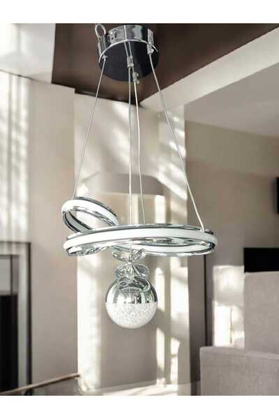 Bohem Aydınlatma Tek Göz 3 Renk Led Avize Sarı/Beyaz/Gün ışığı