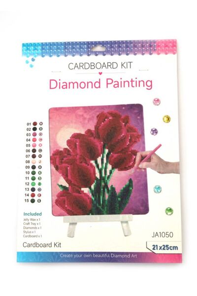 iğne izi Beaded Stone Mosaic Diamond Tapestry Painting Picture Puzzle Diamond Painting 21X25 for Children