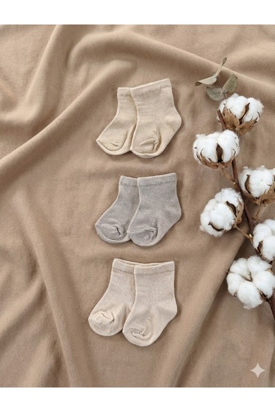 Joviel 3-Pack Cotton Baby Socks 0-6 Months