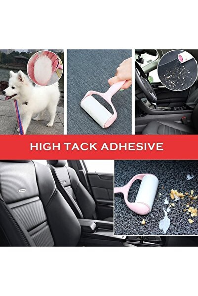 Nunbell Lint Roller, 3 Refills, Super Sticky Pet Hair Remover Kit Pink