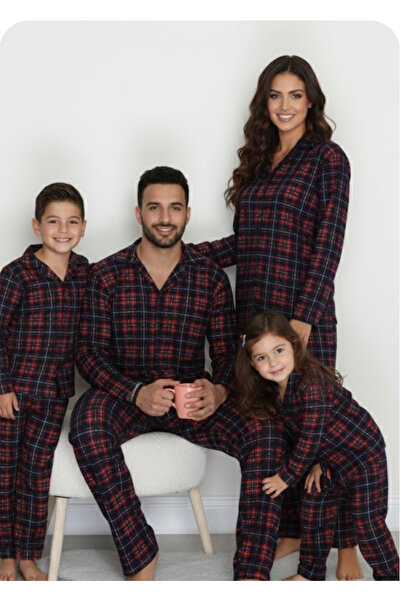 Tunicom Yılbaşı pijama takım anne çocuk kombin (adet fiyatıdır)