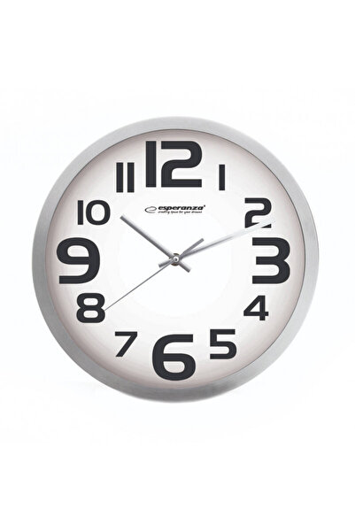 ESPERANZA Wall clock ZURICH, 25 cm, Quartz, White