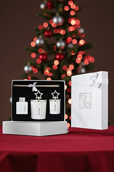 Tiem Concept Yılbaşına Özel Hediye Kutulu Vanilya Kokulu Gold Tepelikli 3lü B...