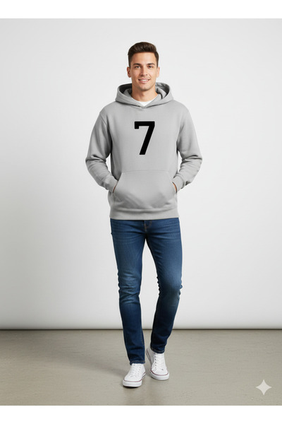 woonkey Unisex Hooded Sweatshirt Hoodie 7 Printed Inner Cotton 3 Thread Sweat Trend Model