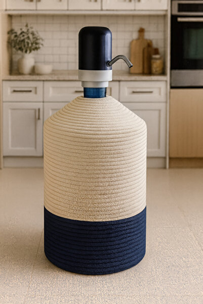 Efuliz Home Husă pentru dozator de apă cu aspect de paie de iută, husă elegantă și naturală pentru dozator de apă.