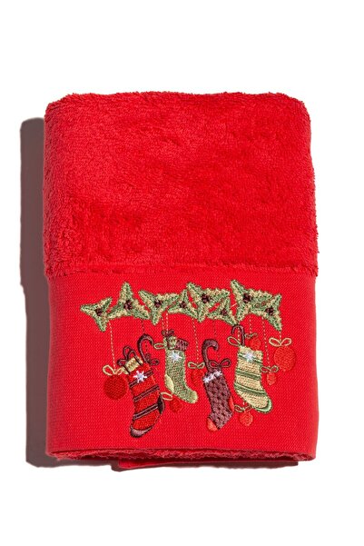 Minteks منشفة عيد الميلاد مطرزة مقاس 50×70 سم