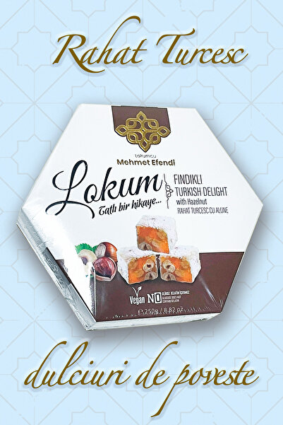 LOKUMCU MEHMET EFENDİ Tatlı bir hikaye Turkish Delight With Hazelnuts – 250g,...