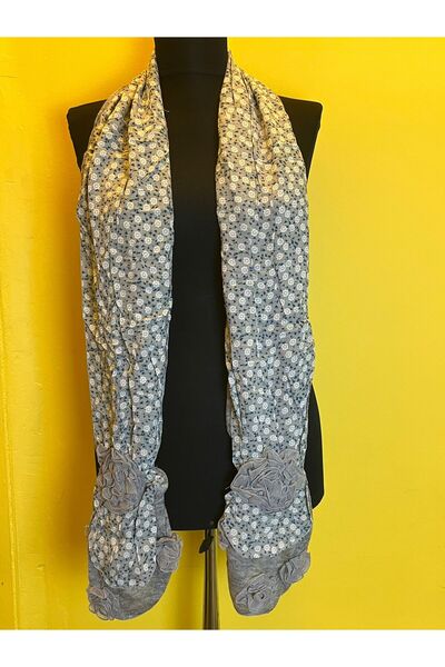 Gönülden Tasarım 165X25 Cm Eșarfă pentru femei cu flori în relief, roz