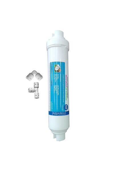 AQUA BELLA Su Arıtma Cihazı Tatlandırıcı Filtre Post Son Karbon Nsf Onaylı