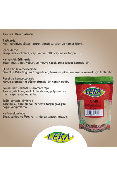 leka baharat Tarçın Öğütülmüş 50 g