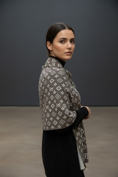 Onur Scarf - New Collection Quality Woven Pattern Double Sided Shoulder Scarf Winter Product Fashion Store