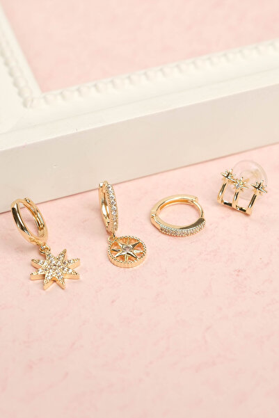 Jack Ferrero Çelik Renk Atmaz Garantli Faturalı Küpe