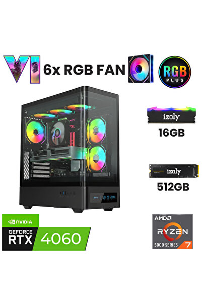 XGAMING EAGLE Ryzen 7 3700X 16GB 512GB M.2 NVMe RXT 4060 8GB Oyuncu Masaüstü ...