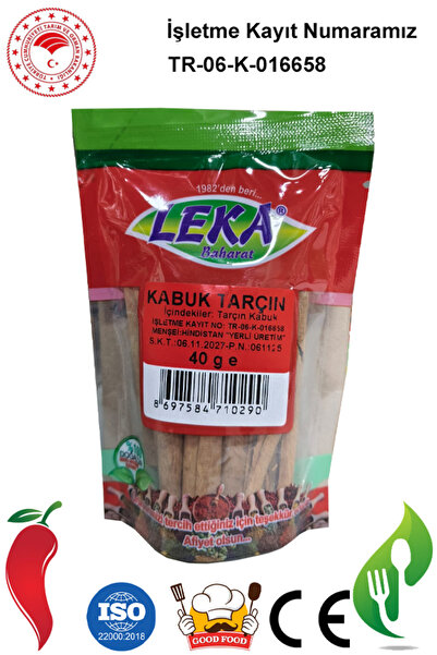 leka baharat Tarçın Kabuk 40 g – Doğal ve Katkısız – Yoğun Aromalı Baharat – ...