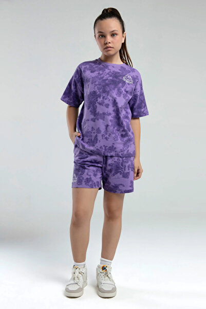Kappa Girl's purple shorts set