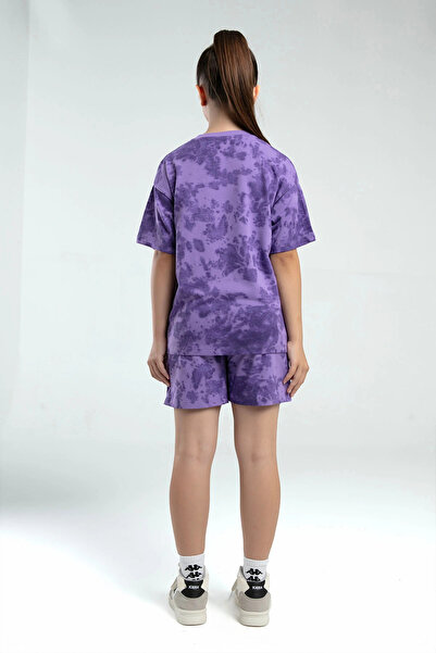 Kappa Girl's purple shorts set