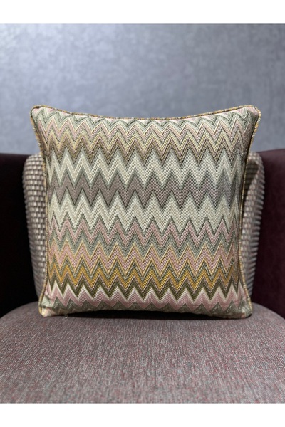 Fabricland Dokuma Chevron Serisi Yastık Kılıfı - Miss103 - 43x43 Cm. Ölçü
