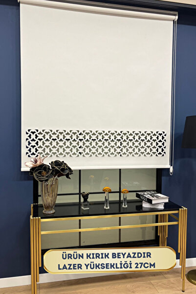 VOLPER MEKANİK Volper LZR2014 Lazer Kesim Stor Perde Kırık Beyaz