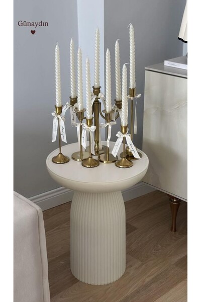 BRBSTORE Bohem mantar sehpa ay taşı