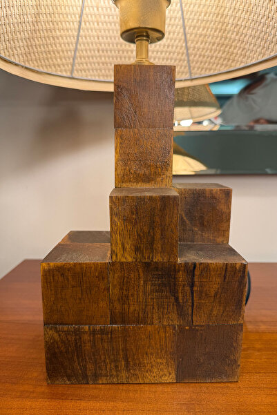 Monchi Wooden Body, Bamboo Head Design Lampshade