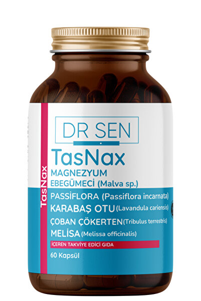 DR ŞEN Tasnax Magnezyum Passiflora Melisa Karabaş Otu Çarkıfelek, Çoban Çöker...