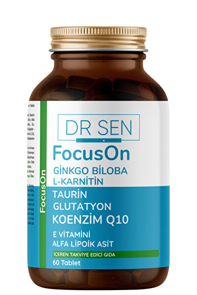 DR ŞEN Focuson Ginkgo Biloba L-karnitin Alfa Lipoik Asit Glutatyon Koenzim Q1...