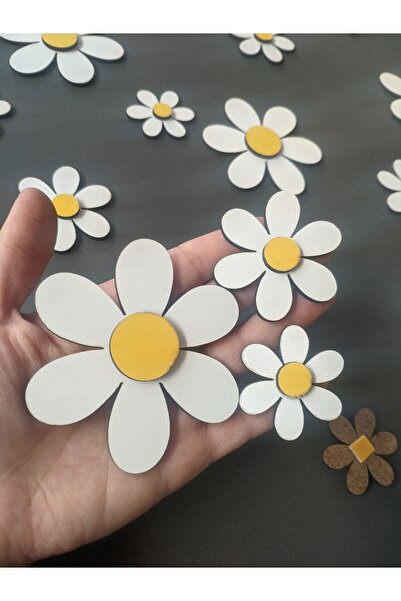 Wooden daisy 20 pieces