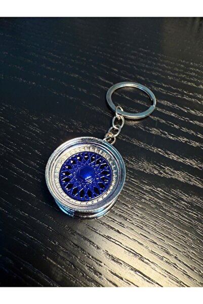 Duftpalm سلسلة مفاتيح وإكسسوارات أنيقة بتصميم حافة باللون الأزرق الداكن