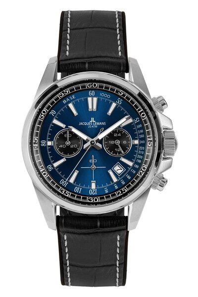 Jacques Lemans ساعة يد رجالية من ليفربول 1-2117s