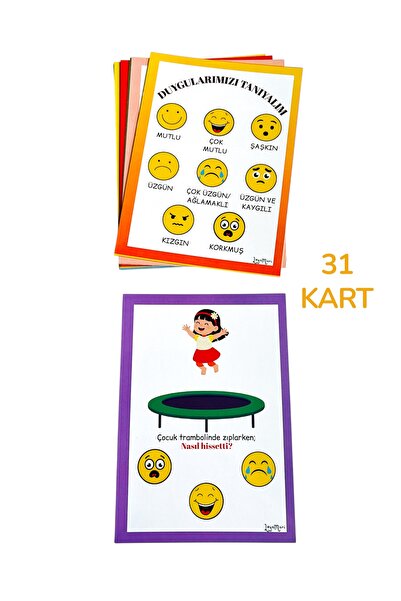 Loyameri Kidsshop NASIL HİSSETTİ? DUYGU KARTLARI. ZİHİN KURAMI, OKULÖNCESİ, Ö...