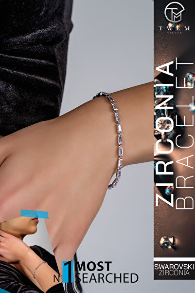 Swaroski Zirconia Taşlı Uyum Bileklik | Mükemmel Denge ve Estetik