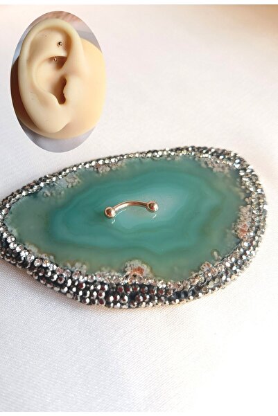 Bylin %100 Cerrahi Çelik Rook, Snog, Dil, Kaş Muz Piercing/banana Piercing - ...
