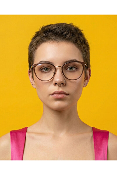 Corney Design Monica Kahverengi Cat Eye Gözlük | Mavi Işık Filtreli | Blue Bl...