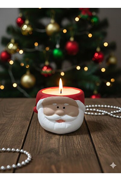 aralmini Yılbaşı Yeniyıl Hediyesi Noel Baba Mumluk Kokulu Mum