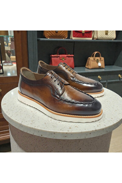 VİVA SHOES 100% Genuine Leather Eva Sole Casual Men's Shoes