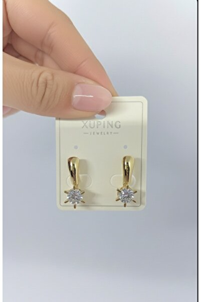 XUPING JEWELRY Melekcehobi Takı 14K renginde Klasik Model Küpe