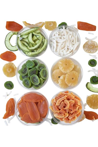 ÜNSEKURUYEMİŞ مجموعة فواكه استوائية مجففة متنوعة (1200 جرام)