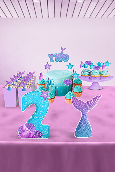 Hey Parti Комплект за рожден ден с русалка за 2-годишно дете - Midi Concept