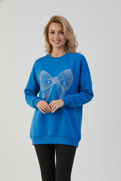 UNCİA OUTDOORS Γυναικείο φούτερ μεγάλου μεγέθους με σχέδιο μεγάλης κορδέλας