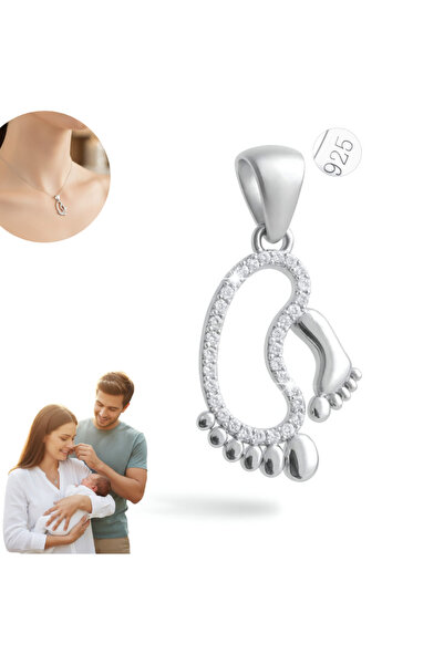 Sentivo Pandantiv Argint 925 Placat cu Rodiu, piatra Zirconiu, Bijuterie pent...