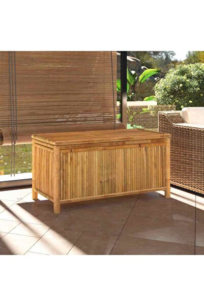 vidaxl Garden Storage Box 110x52x55cm Bamboo