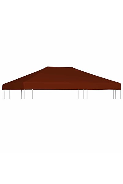 vidaxl غطاء علوي للمظلة 310 جم/م² 3×4 م من الطين