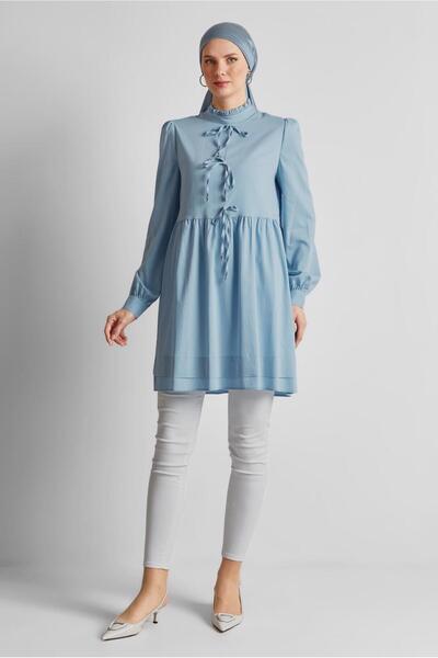 Alvina TUNICĂ DETALIE șireturi 45644