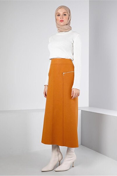 Alvina Zipped Detailed Skirt 60360