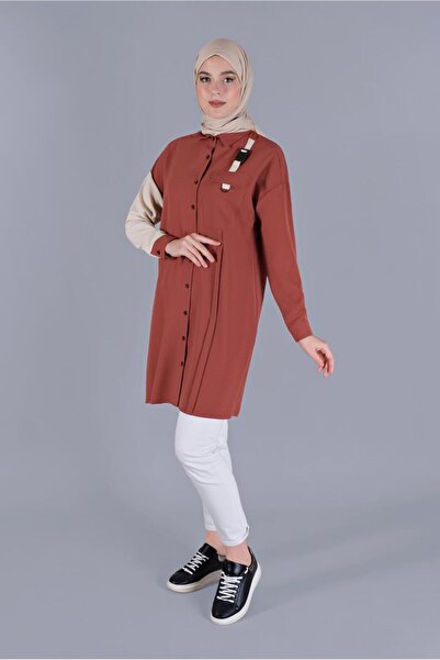 Alvina Buttoned Tunic with Buckle Detail 41541